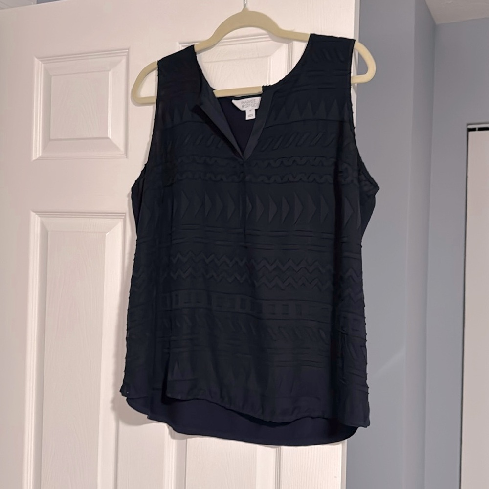Market & Spruce XXL stitch, fix top navy blue